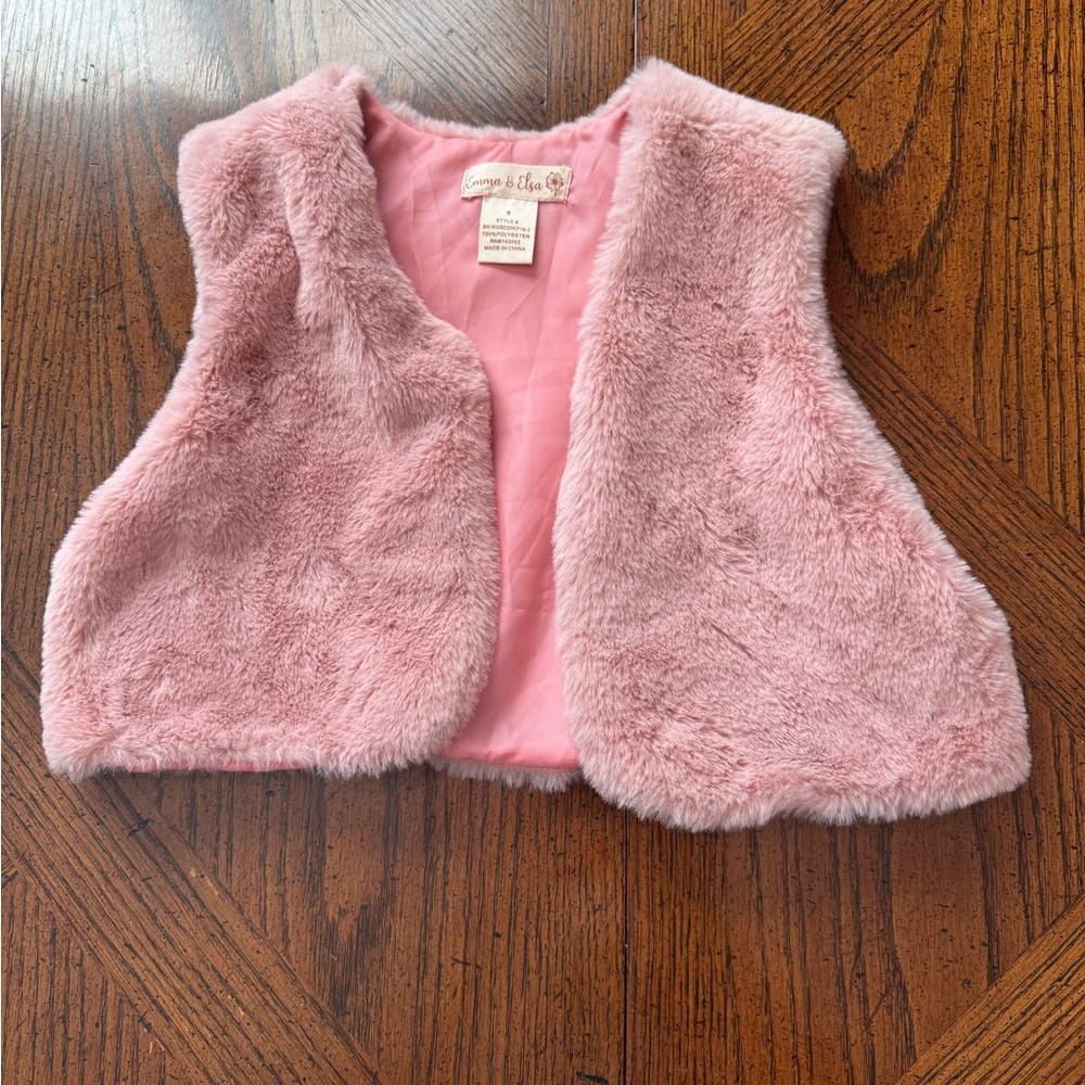 Cozy Pink Faux Fur Vest for Kids